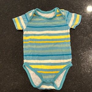 Striped Blue and Yellow Kids One Piece- little sleepies